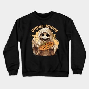 Ghoul Advertising a Pizza Crewneck Sweatshirt